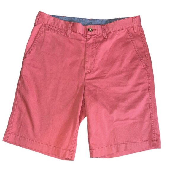 Polo Ralph Lauren Shorts Men 31 Relaxed Fit Chino Pink / Salmon Flat Front - Picture 2 of 5